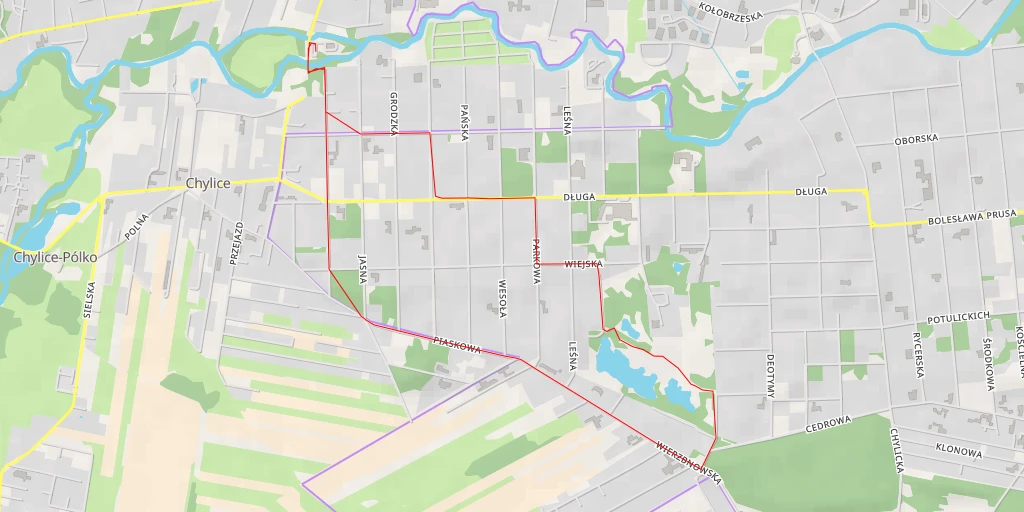 Map of the trail for Cedrowa