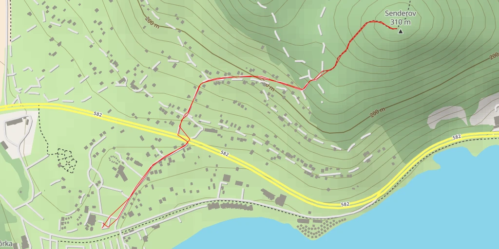 Map of the trail for Senderov