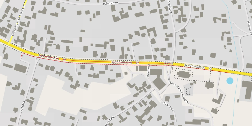 Map of the trail for Sandomierska