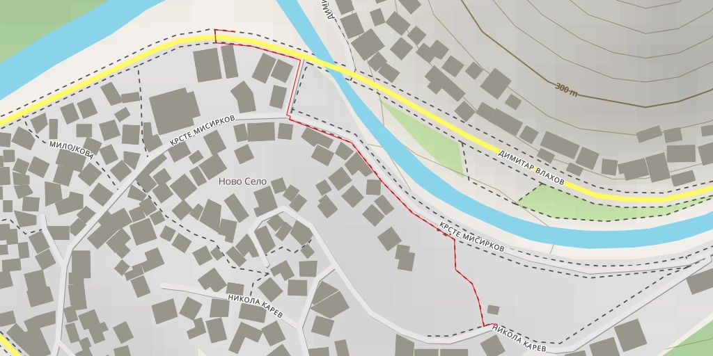 Map of the trail for Никола Карев - Штип