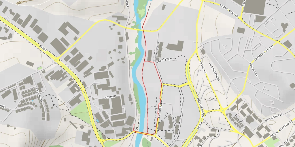 Map of the trail for Метален Мост - Метален Мост - Штип