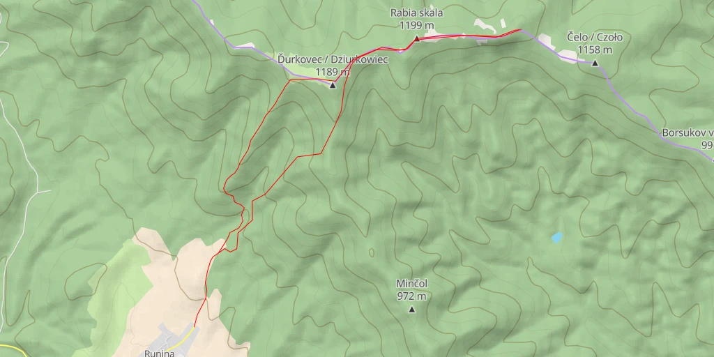 Map of the trail for 897