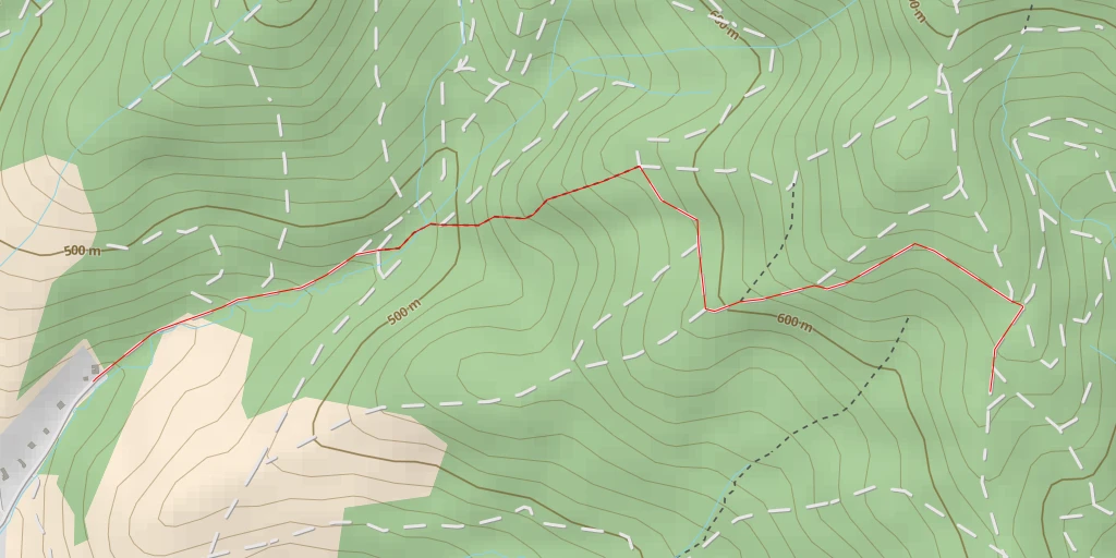 Map of the trail for Halkovské