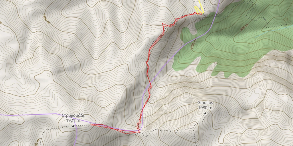 Map of the trail for Στριφομάδι