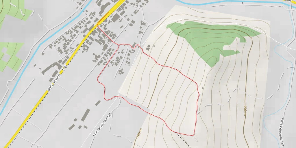 Map of the trail for Костирівка