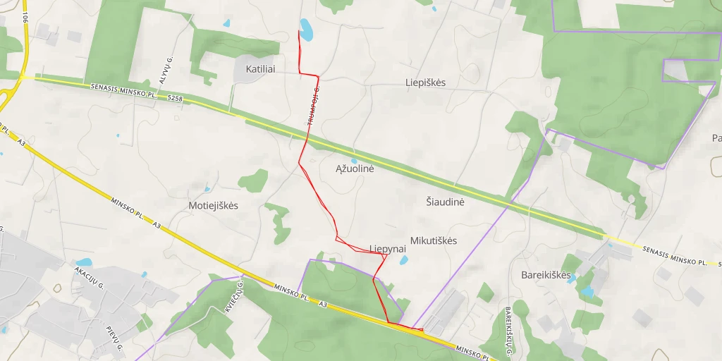 Map of the trail for 