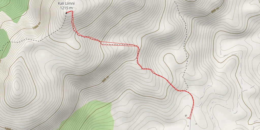 Map of the trail for Καλή Λίμνη