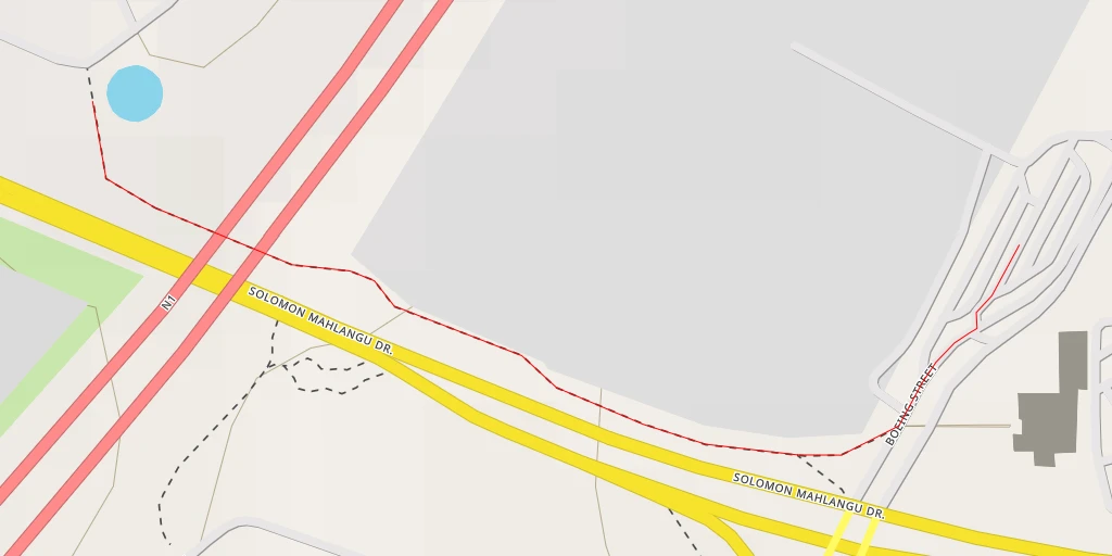 Map of the trail for Cliff Avenue - Pretoria