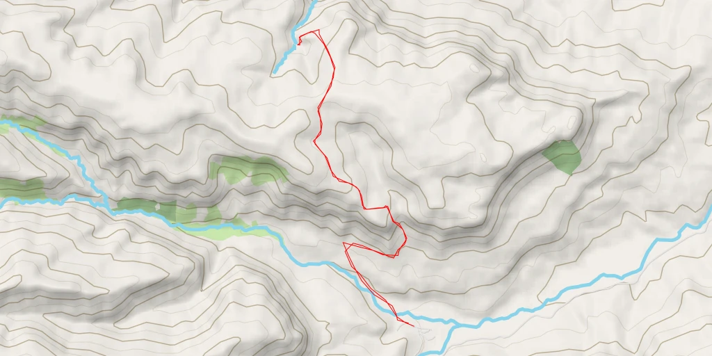 Map of the trail for Wonder Valley Cave - Shada Ridge Path - Okhahlamba Local Municipality