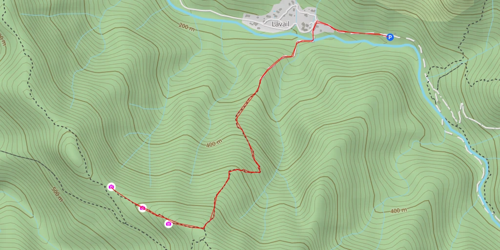 Map of the trail for Font dels Miracles - Sorède