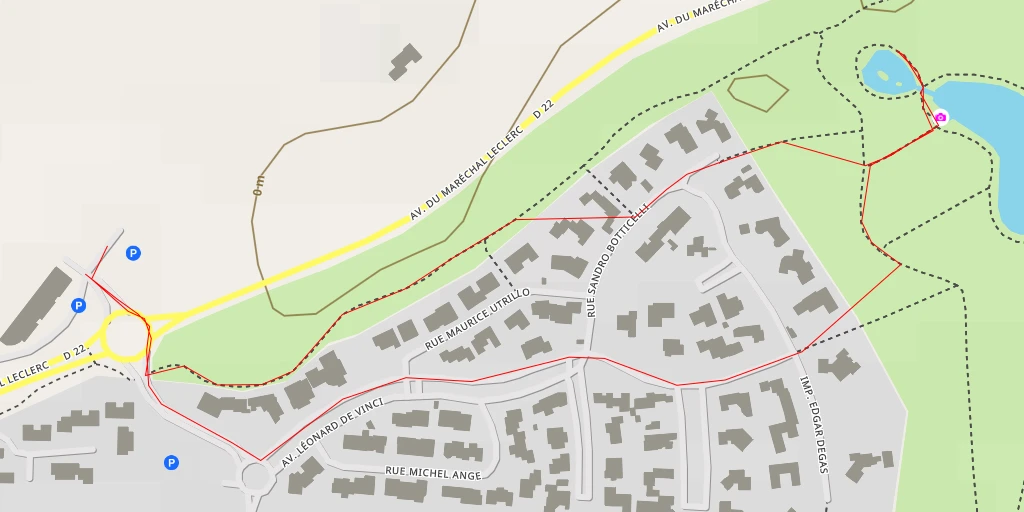 Carte de l'itinéraire :  Avenue du Maréchal Leclerc