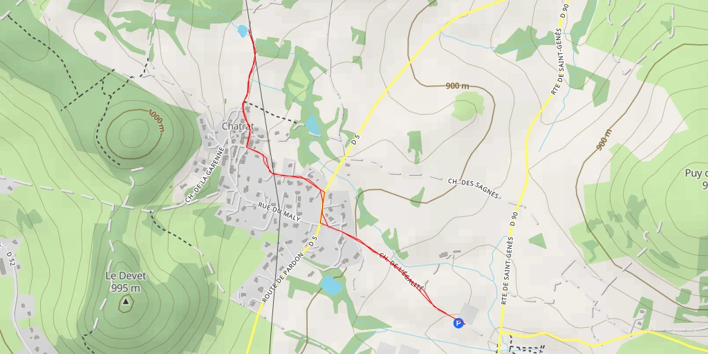 Map of the trail for Rue de Chateloup - Rue de Chateloup