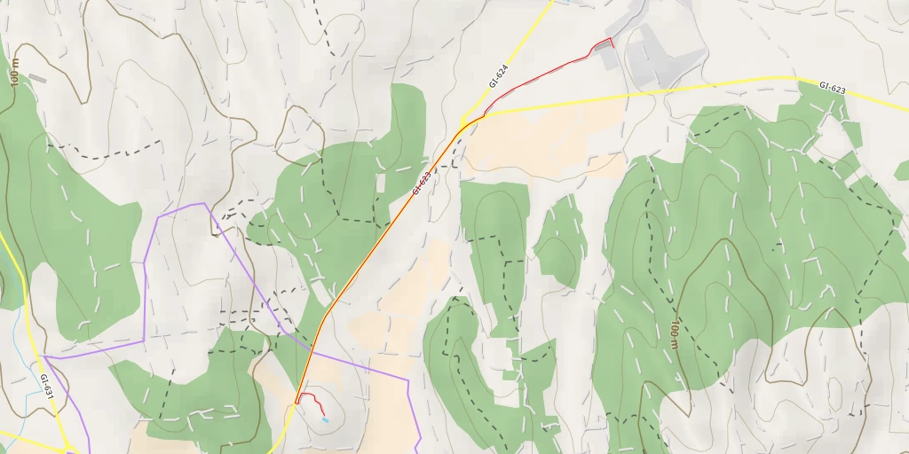 Map of the trail for GI-623 - GI-623