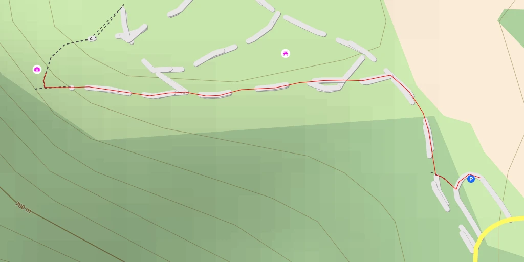 Map of the trail for AI - Croix de Crépounac - Tournemire