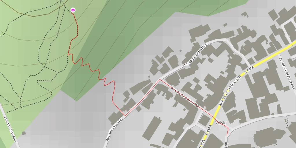 Map of the trail for Notre-Dame de la Garde - Volvic