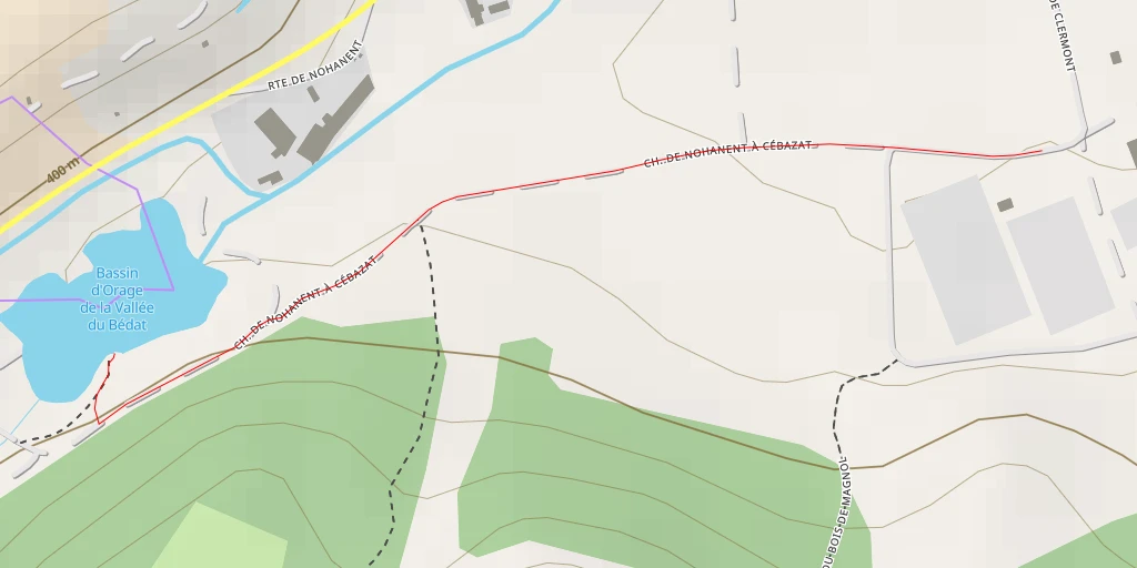 Map of the trail for Bassin d'Orage de la Vallée du Bédat