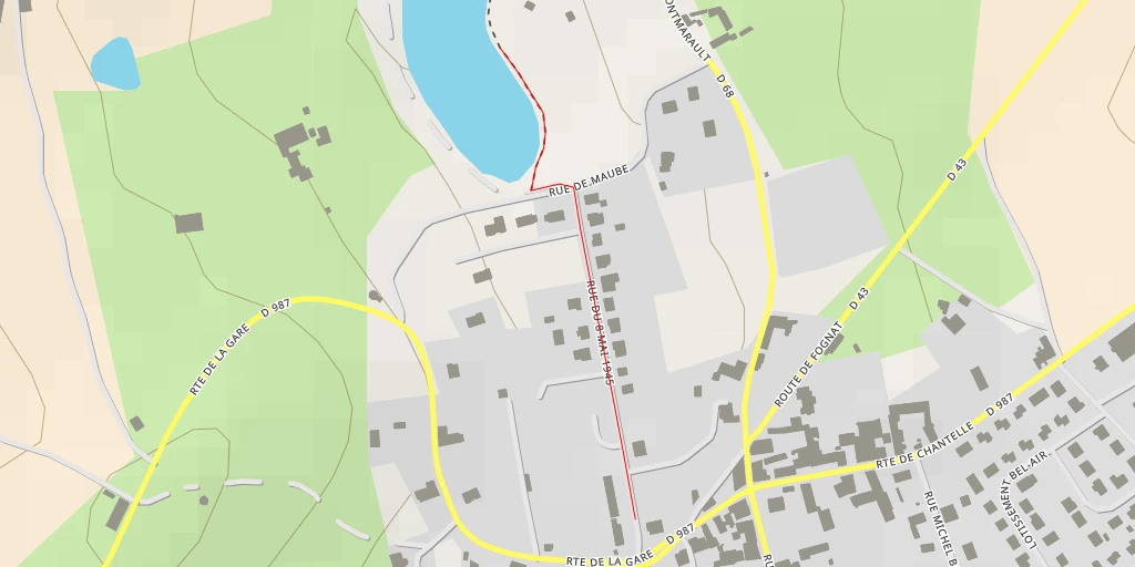 Map of the trail for Le Pontillard - Route de Montmarault