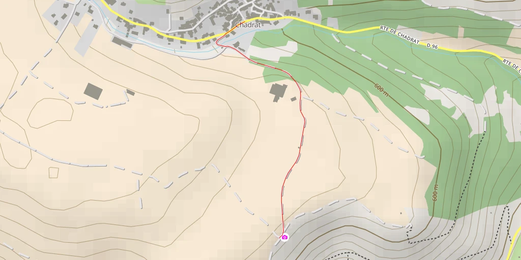 Map of the trail for Montagne de la Serre