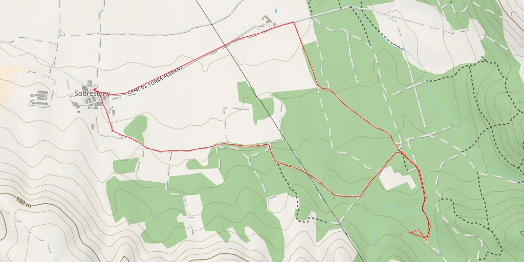 Map of the trail for Font d'en Reixaquet - Camí de Coma Llobera