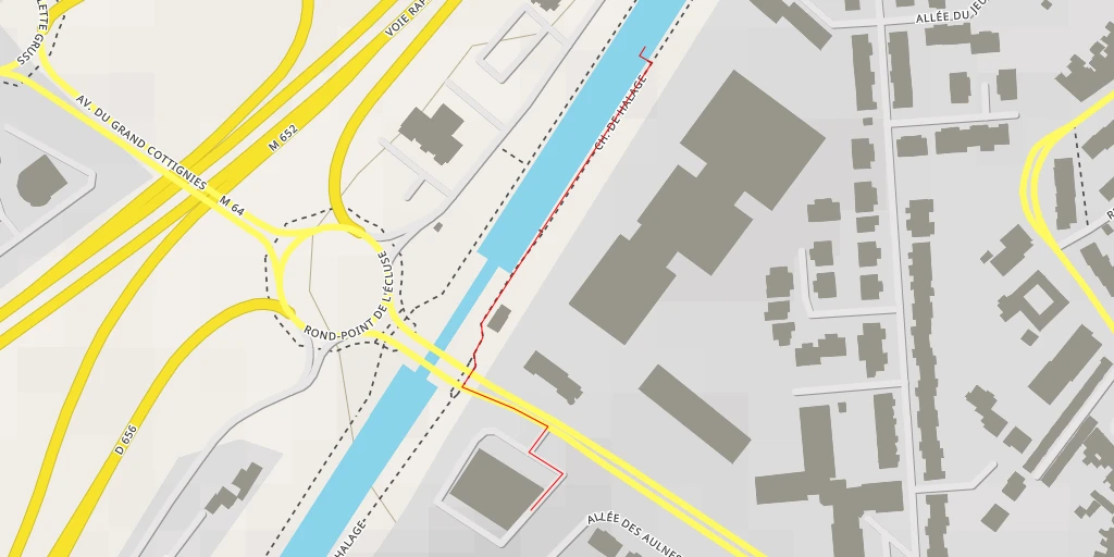 Map of the trail for Chemin de Halage - Chemin de Halage