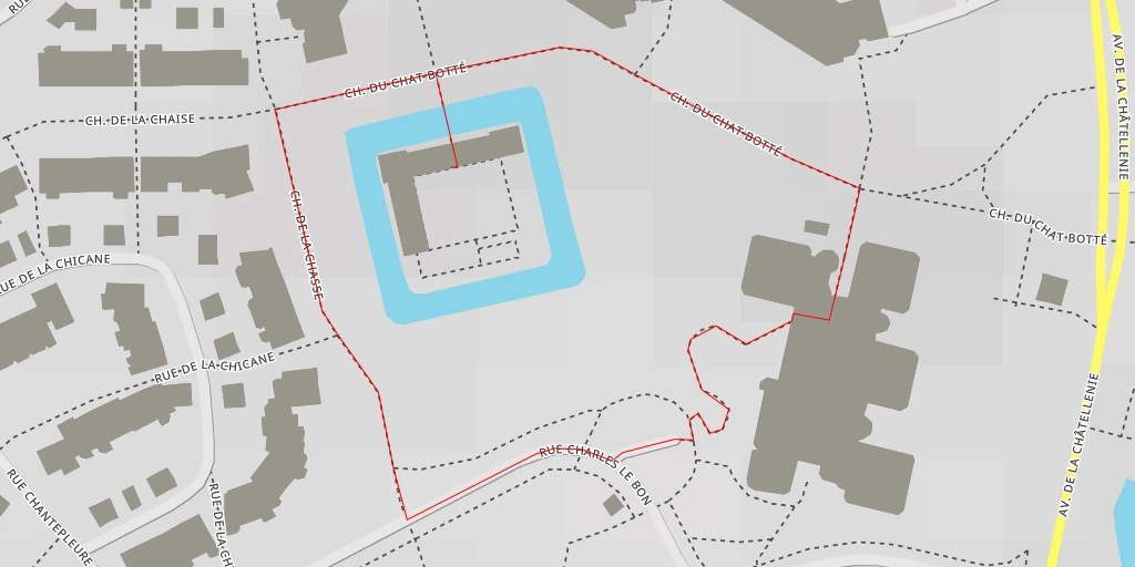 Map of the trail for Château de Flers - Chemin du Chat Botté