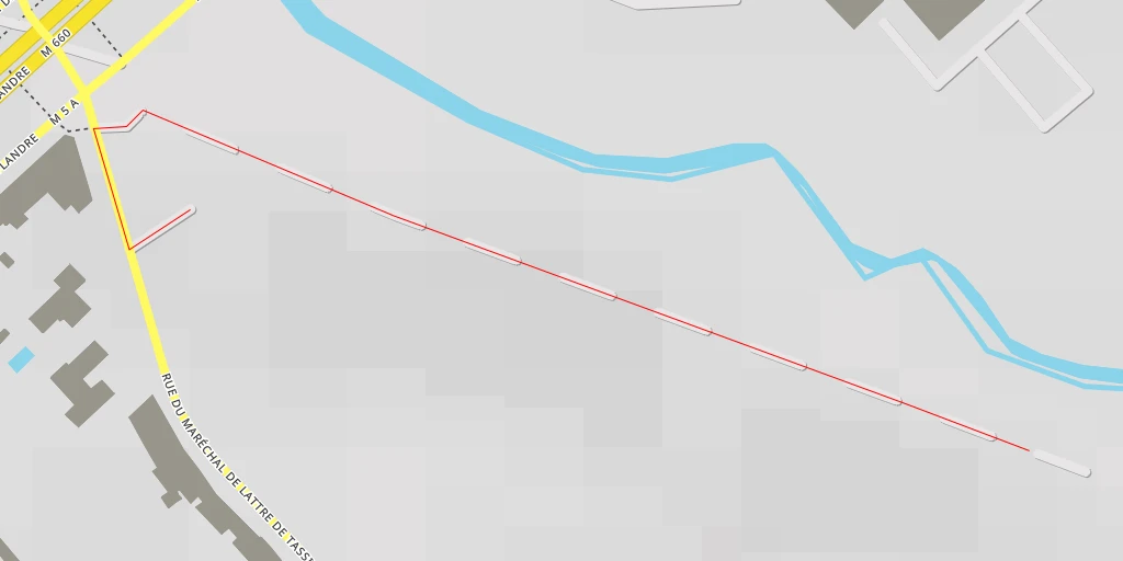 Map of the trail for Rue du Maréchal de Lattre de Tassigny