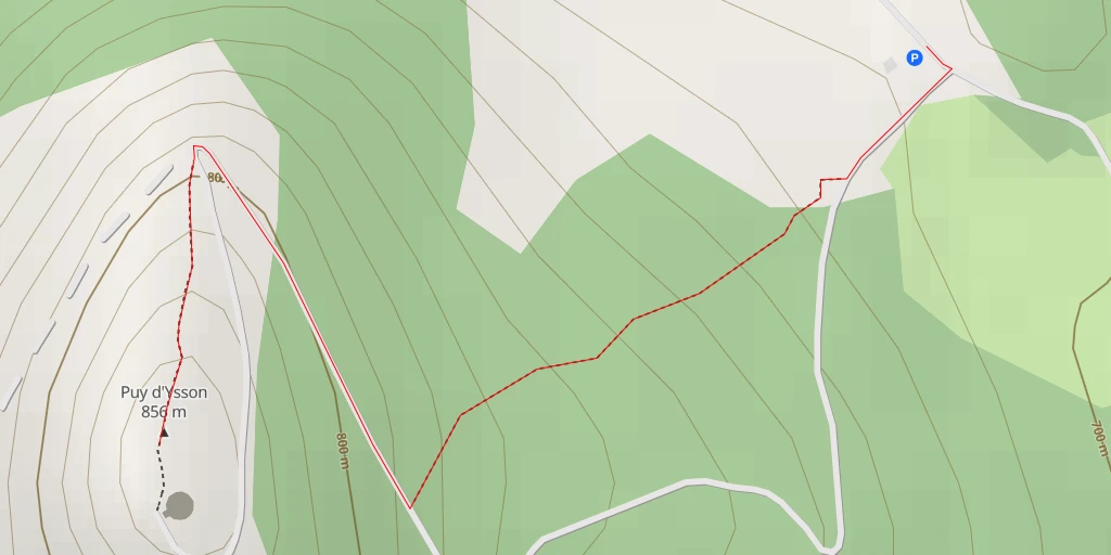 Map of the trail for Route de Florat