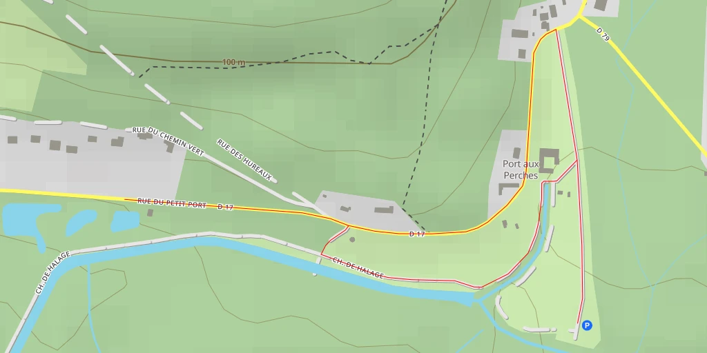 Map of the trail for Rue du Petit Port