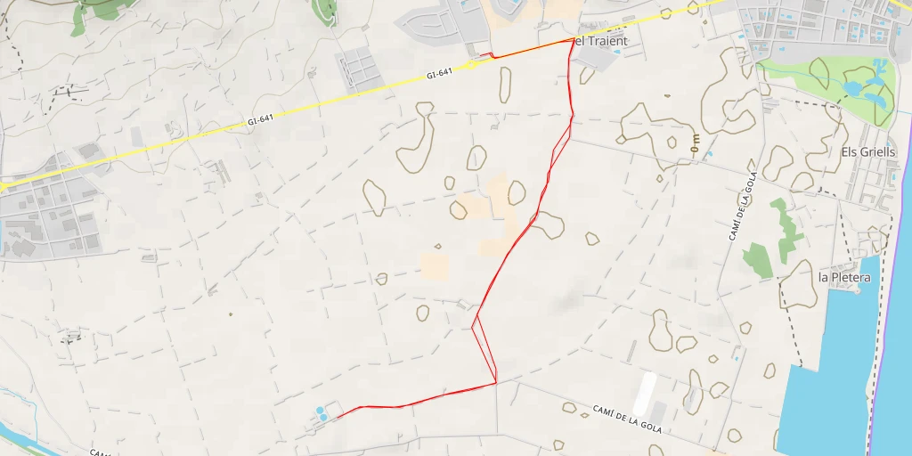 Map of the trail for Estació Depuradora d'Aigües Residuals Torroella de Montgrí - Camí de la Gola