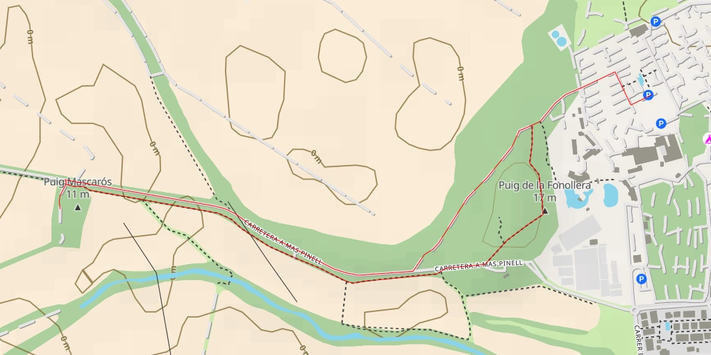 Carte de l'itinéraire :  Puig Mascarós