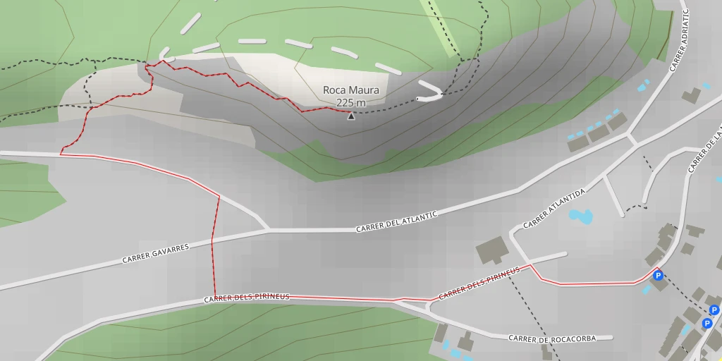 Carte de l'itinéraire :  Roca Maura