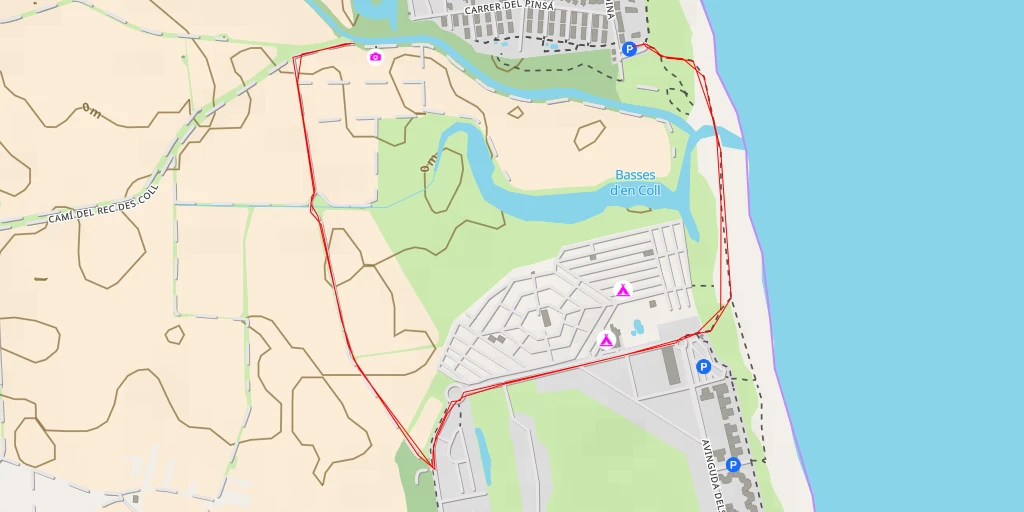 Map of the trail for Carrer del Rosinyol