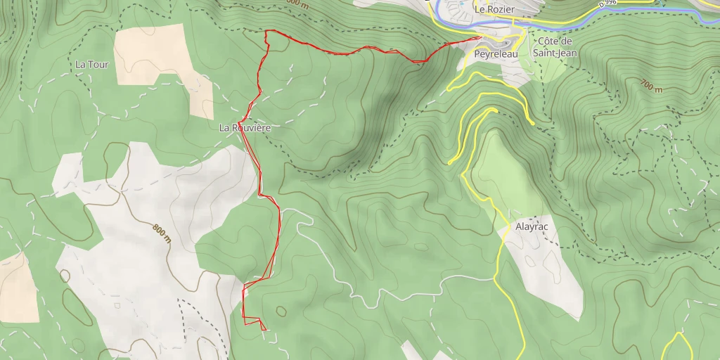 Carte de l'itinéraire :  Pont des Arcs