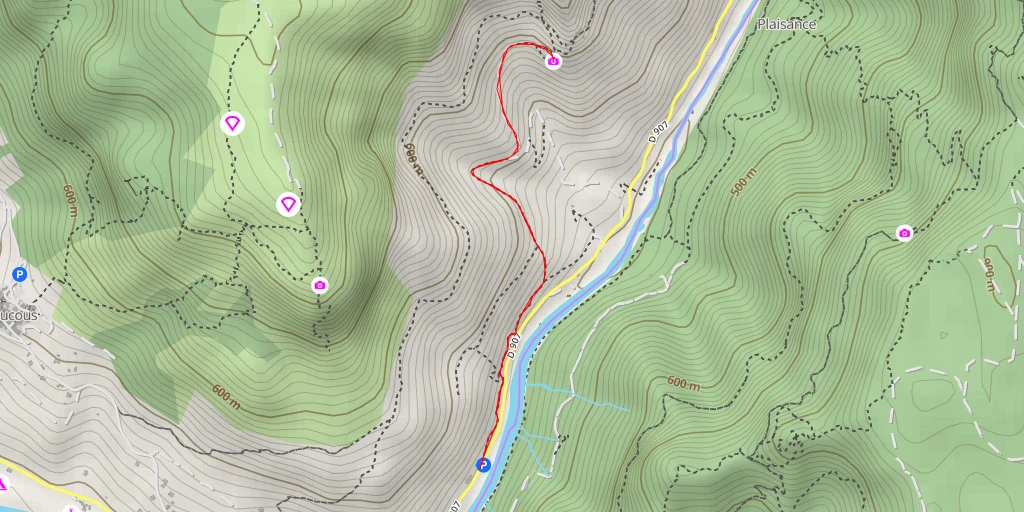 Map of the trail for AI - Source d'Églazines - Mostuéjouls