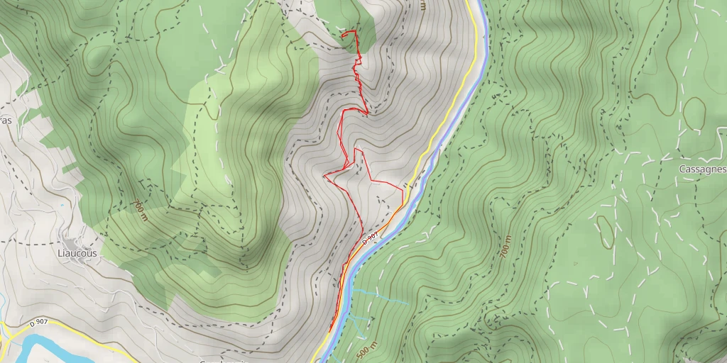 Map of the trail for AI - Rocher tabulaire d'Églazines