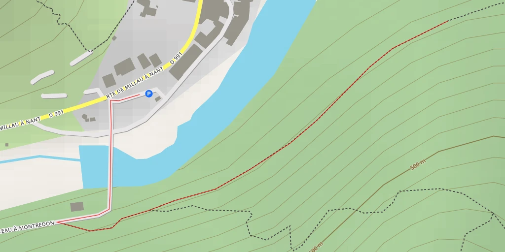 Map of the trail for Route de Millau à Nant - Route de Millau à Nant