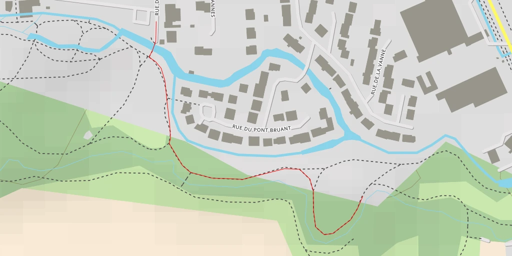 Map of the trail for Rue de la Vanne - Rue de la Vanne