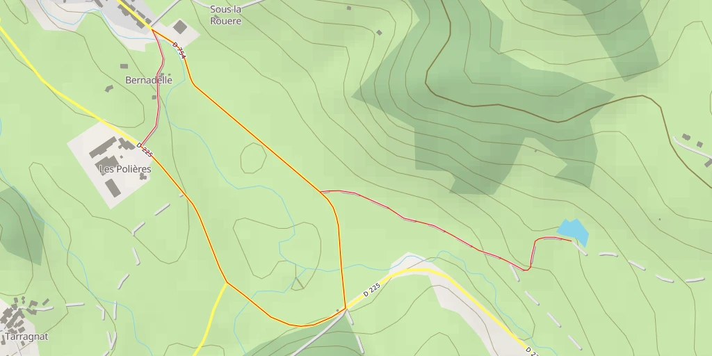 Map of the trail for D 225 - D 225