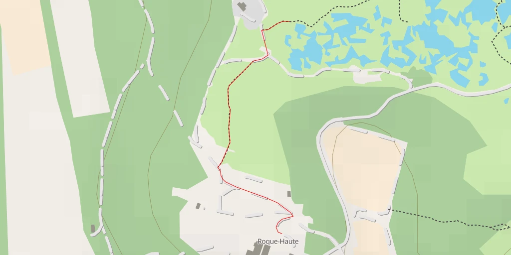 Carte de l'itinéraire :  Réserve naturelle de Roque-Haute - Chemin de Vias