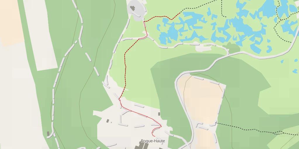 Carte de l'itinéraire :  Réserve naturelle de Roque-Haute - Chemin de Vias