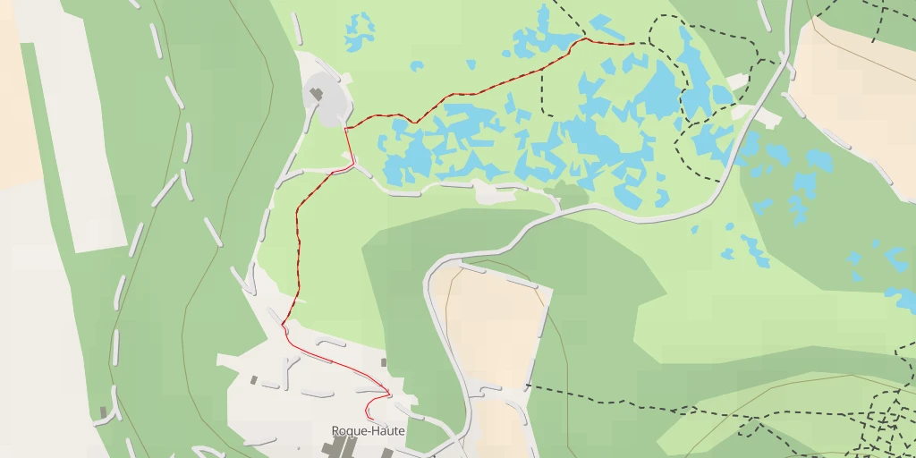 Carte de l'itinéraire :  Réserve naturelle de Roque-Haute - Chemin de Vias