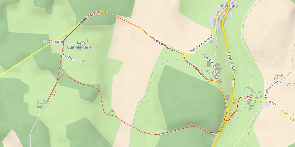 Map of the trail for La Grande Mare - La Grande Mare