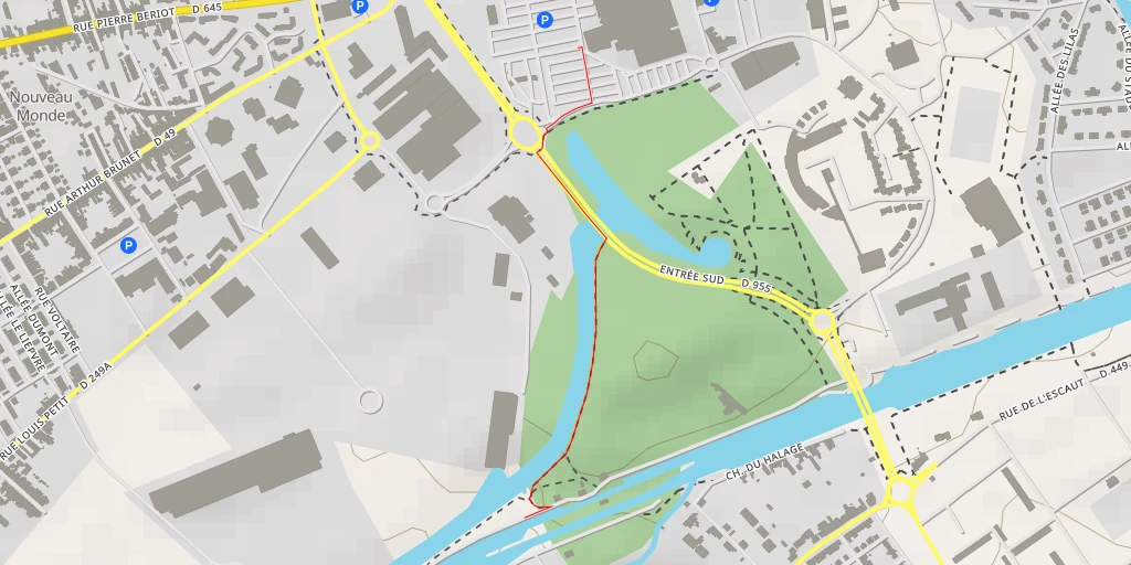 Map of the trail for Rue Guillaume Appolinaire - Rue Guillaume Appolinaire