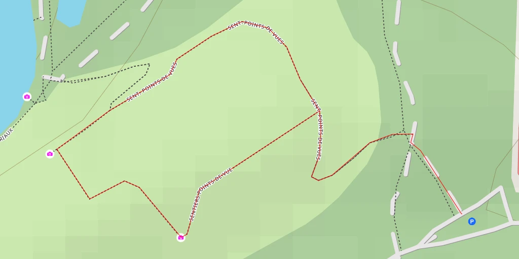 Map of the trail for Sentiers Points de Vue