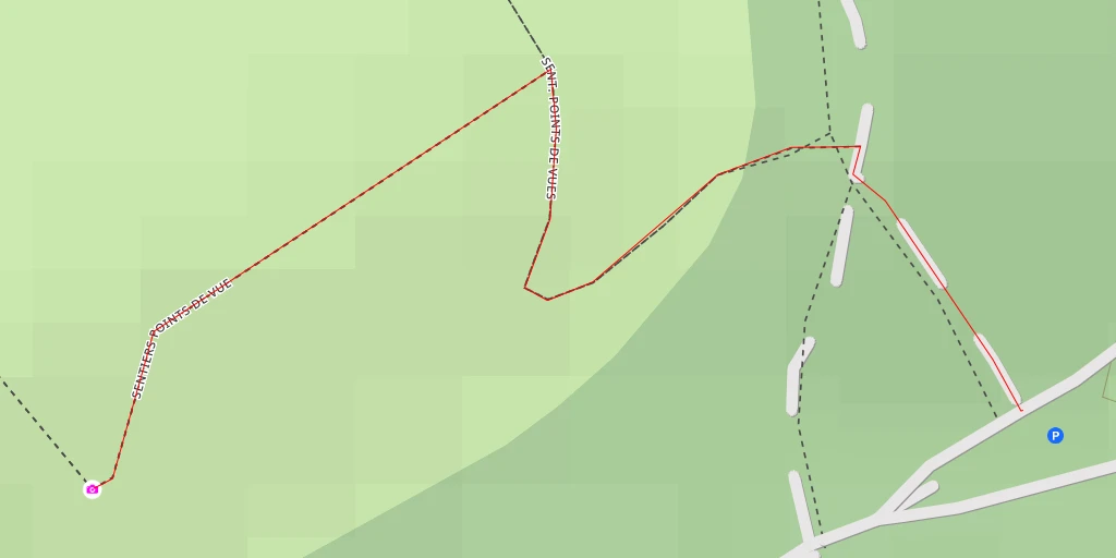 Map of the trail for AI - Sentiers Points de Vue - Raismes