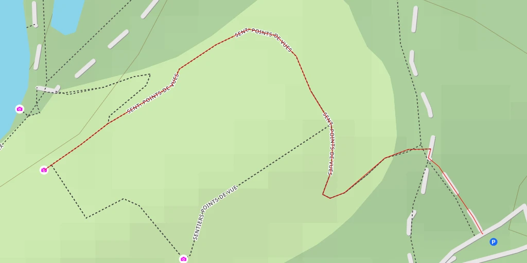 Map of the trail for AI - Sentiers Points de Vue - Raismes