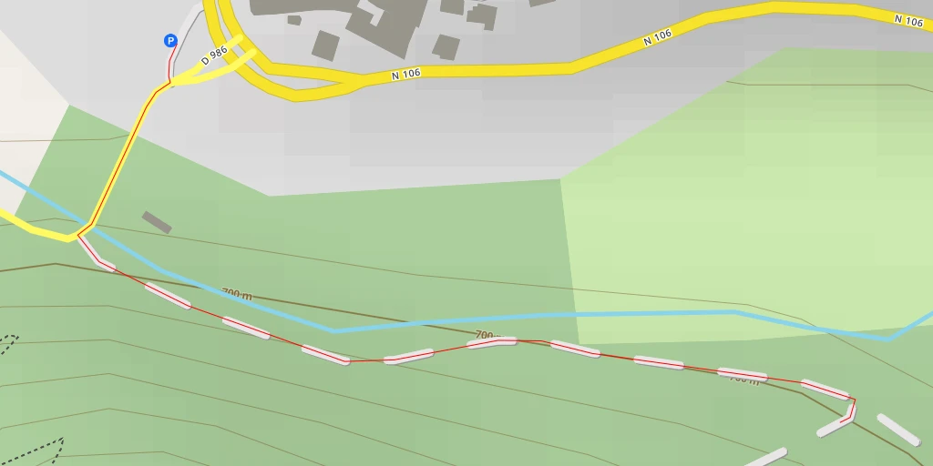 Map of the trail for AI - Impasse Bellevue - Balsièges