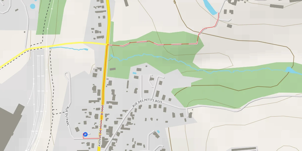 Map of the trail for Impasse des Andraux - Impasse des Andraux