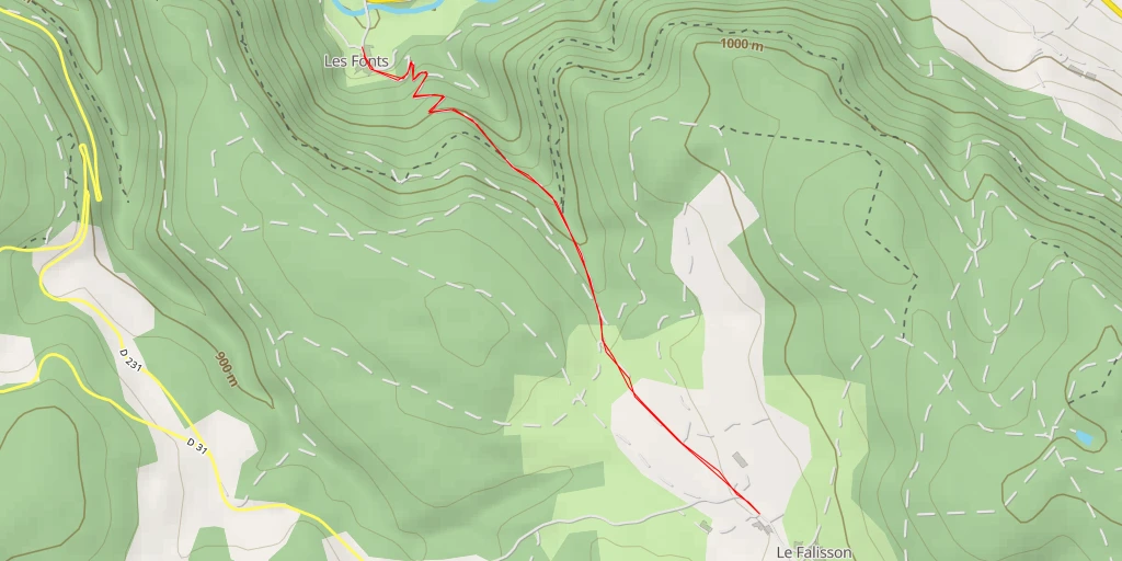 Carte de l'itinéraire :  