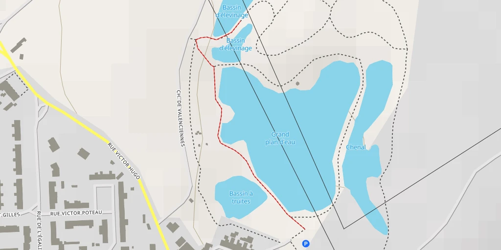 Map of the trail for Bassin d'élevinage